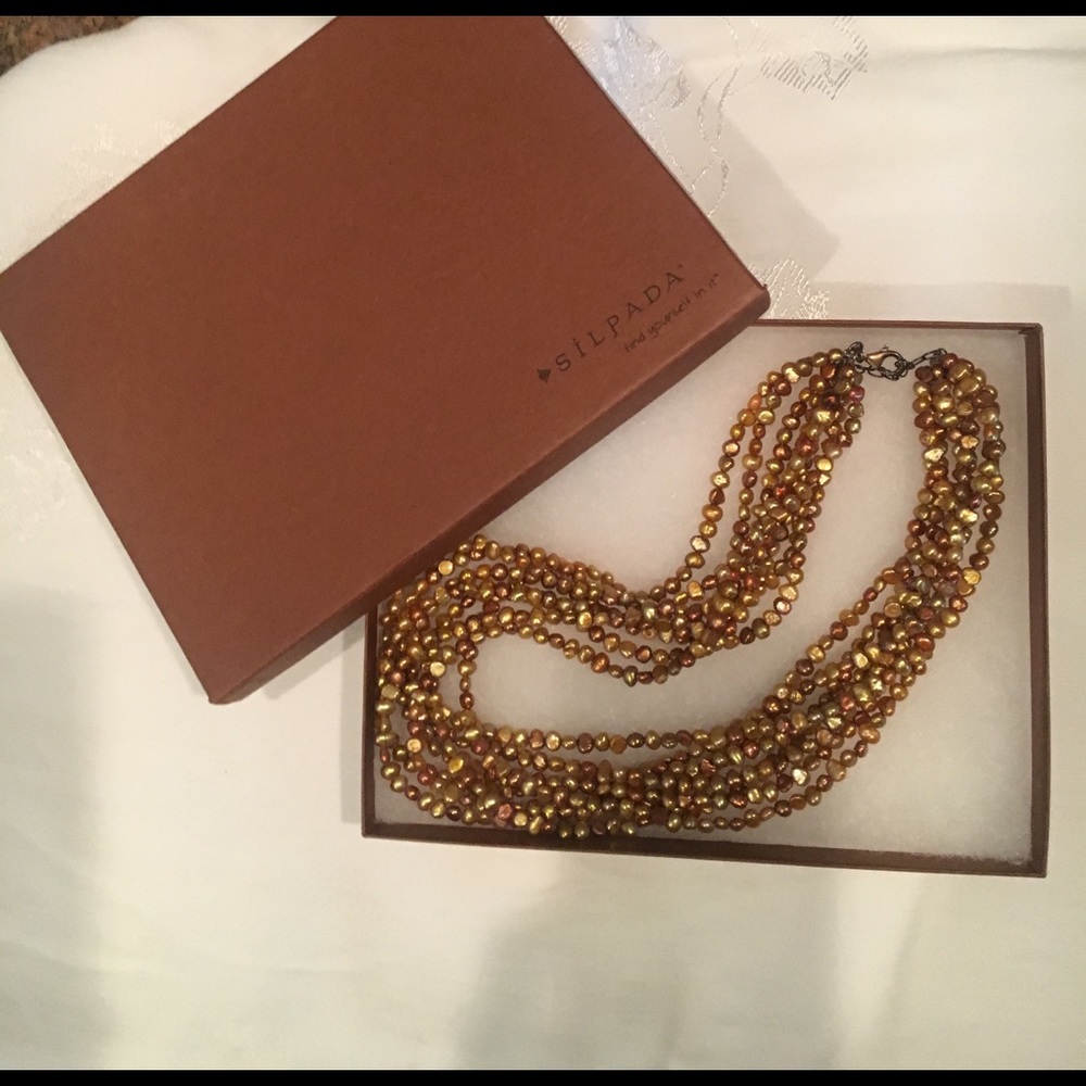 SILPADA bronze Pearl necklace